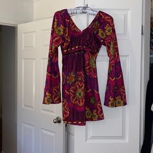 70s hippie go go dress